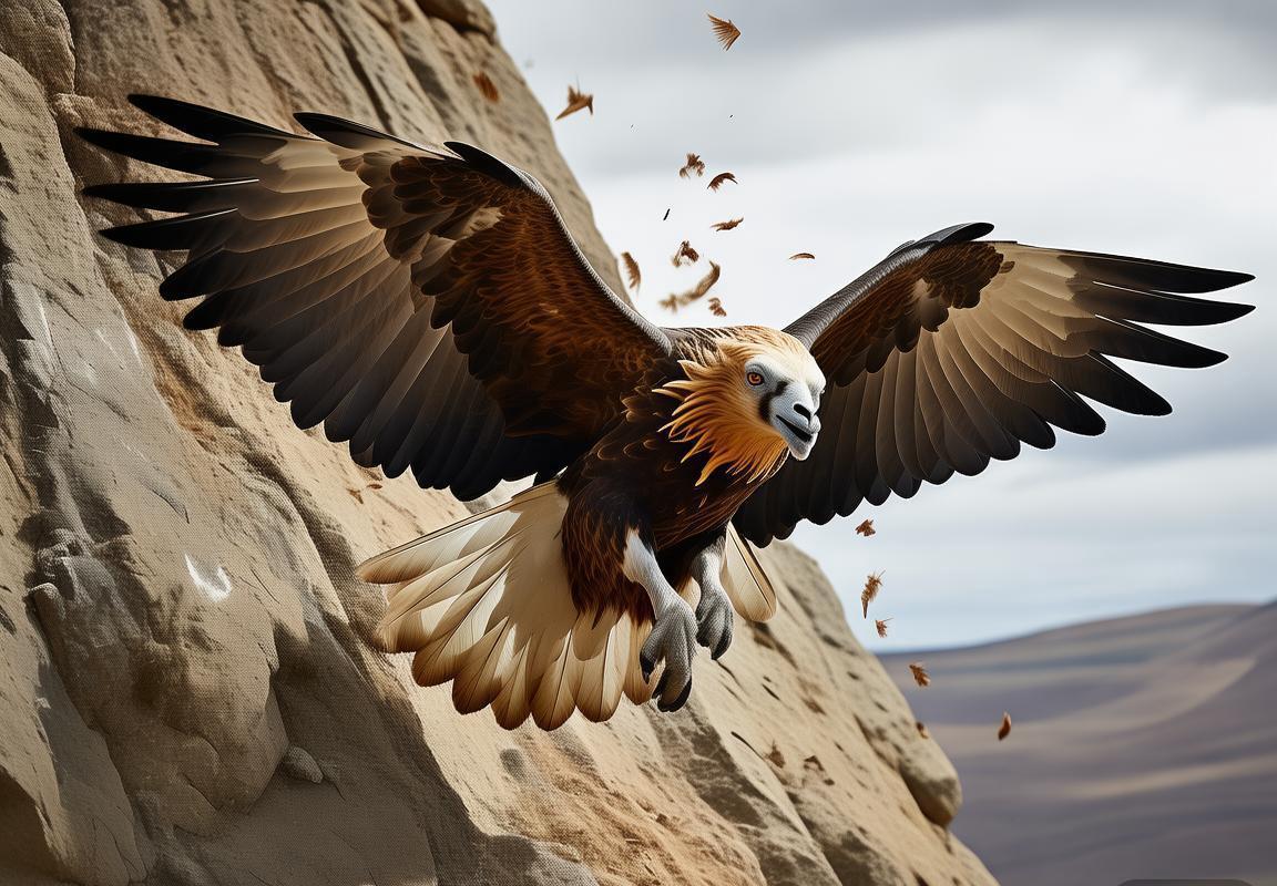 金雕捕猎遭遇山羊求生反击：悬崖生死较量展现自然界生存法则与猛禽误判代价